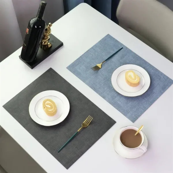 Heat Resistant PU Leather Washable Dining Placemat