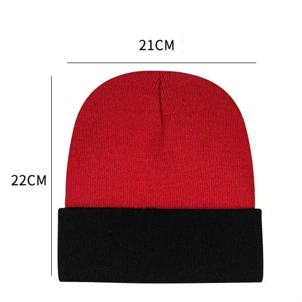 Winter Striped Beanie Hat