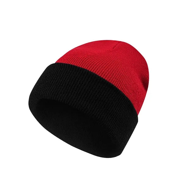 Winter Striped Beanie Hat