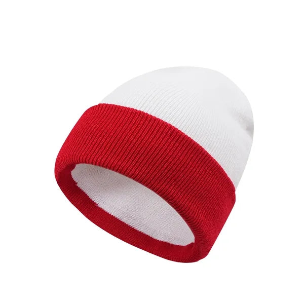 Winter Striped Beanie Hat
