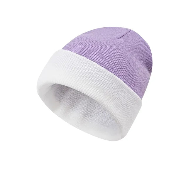 Winter Striped Beanie Hat