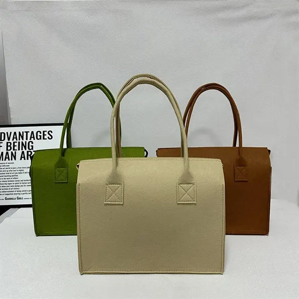 Foldable Felt Shopping Tote Bag