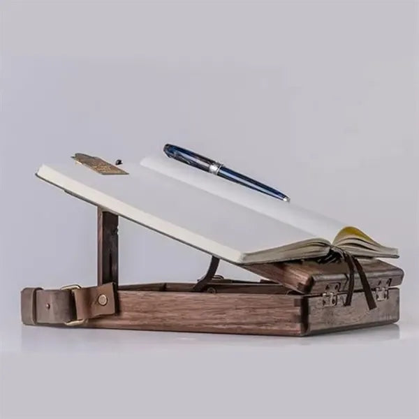 Wooden Messenger Box Crossbody Postman Bag Artist Tool