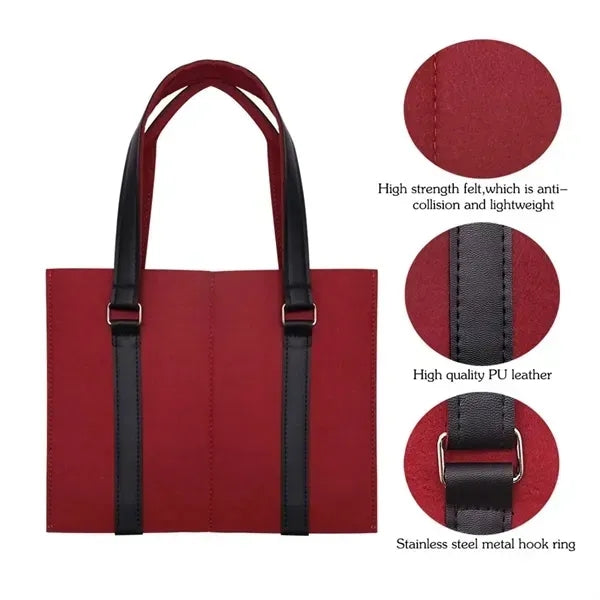 Felt 2 Bottle Wine Carrier Tote Gift Bags