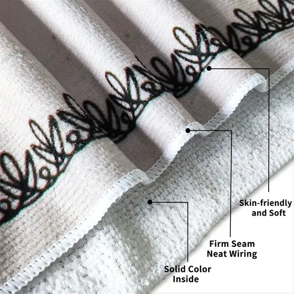 Digital print oversized bath towel made of ultra-fine