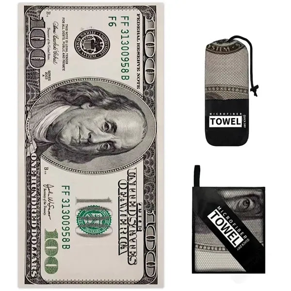 Digital print oversized bath towel made of ultra-fine