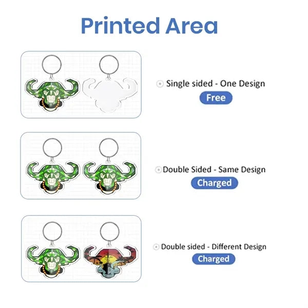 Acrylic Couples Keychains 2.5"- 5"