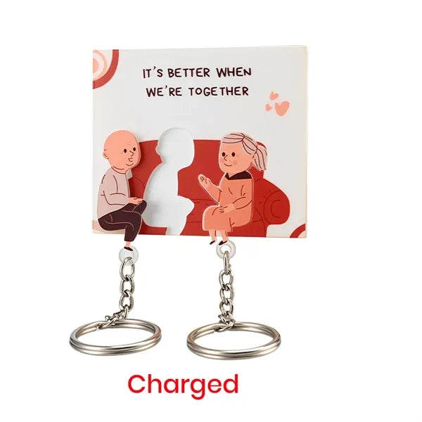 Acrylic Couples Keychains 2.5"- 5"