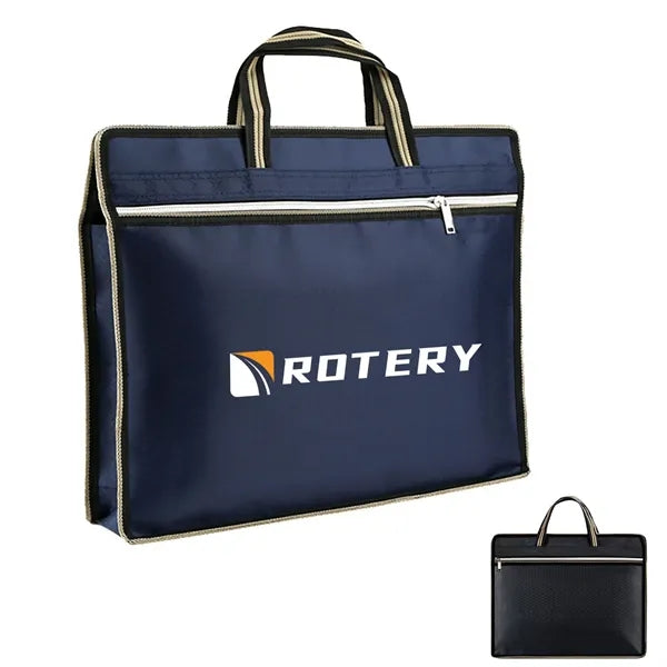 Diamond-Pattern Laptop Tote Bag
