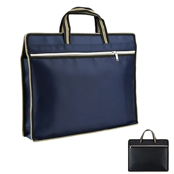 Diamond-Pattern Laptop Tote Bag