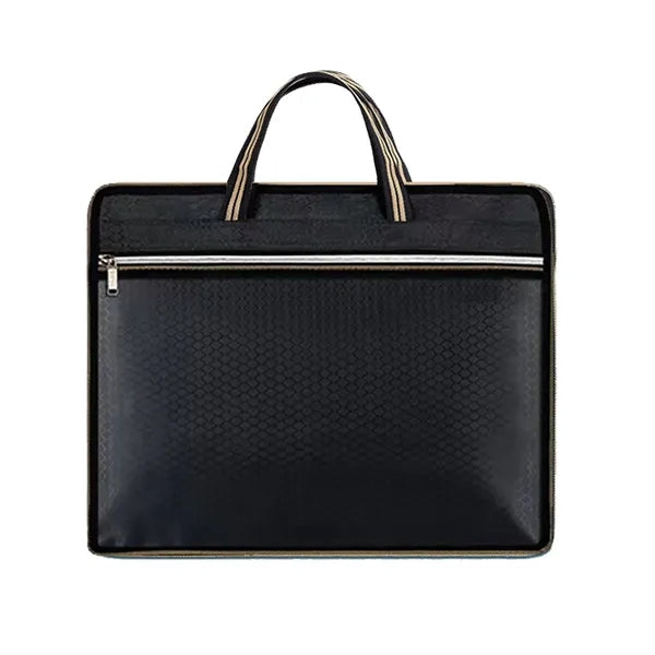 Diamond-Pattern Laptop Tote Bag