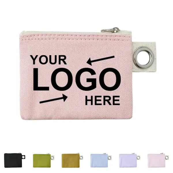 Canvas Zipper Stationary Storage Pouch