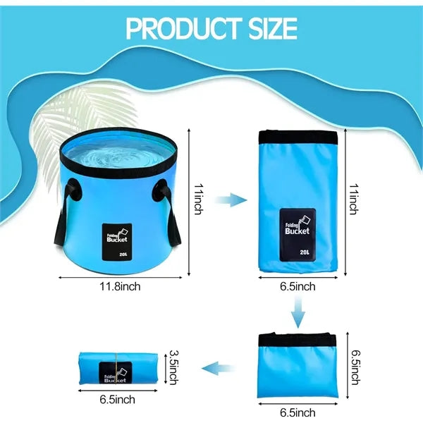 5 Gallon Foldable Bucket with Handle