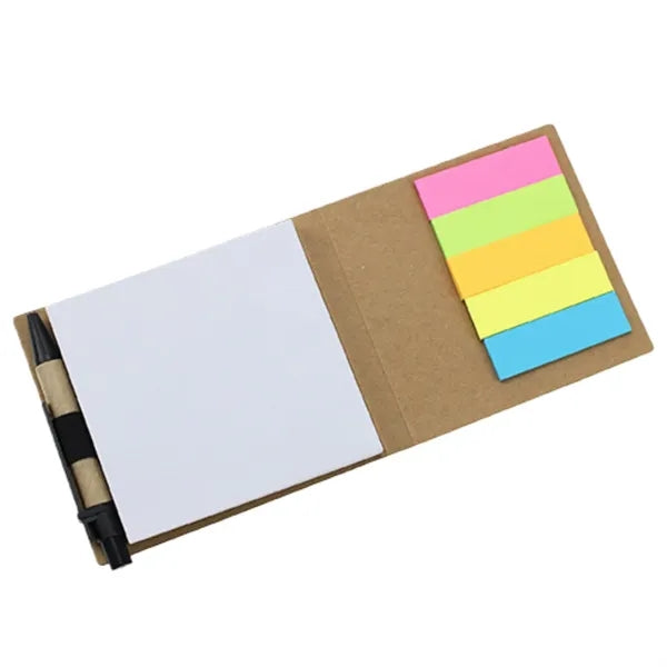 Sticky Notes With Pen Custom Logo Memo Pad Set Free Shipping