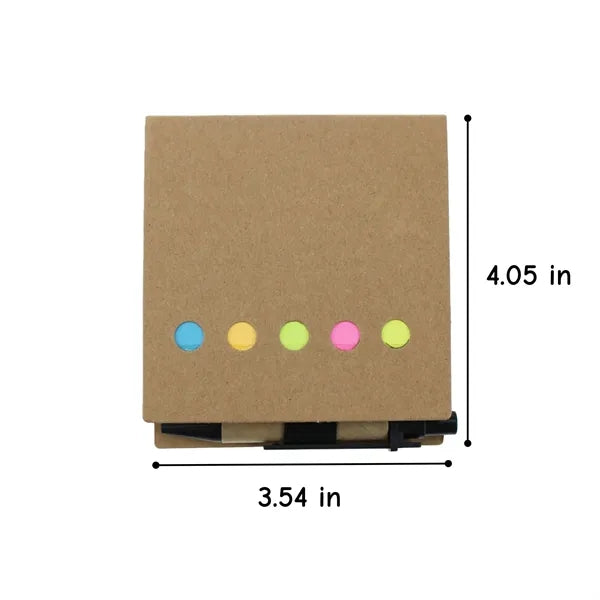 Sticky Notes With Pen Custom Logo Memo Pad Set Free Shipping