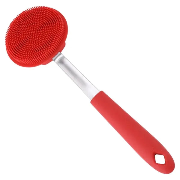 Silicone Pot Scrubber Brush Long Handle Non-Scratch