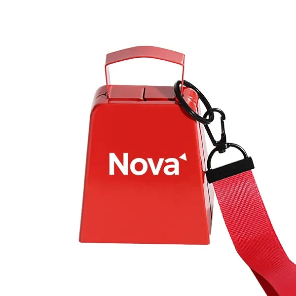 4-Inch Metal Cowbell with Wrist Strap