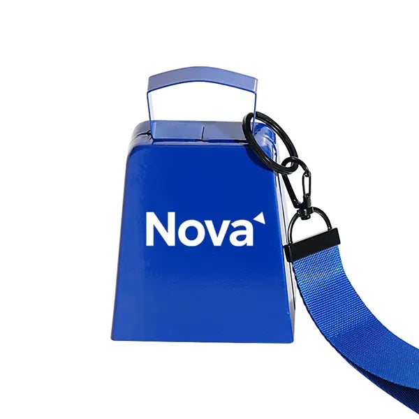 4-Inch Metal Cowbell with Wrist Strap