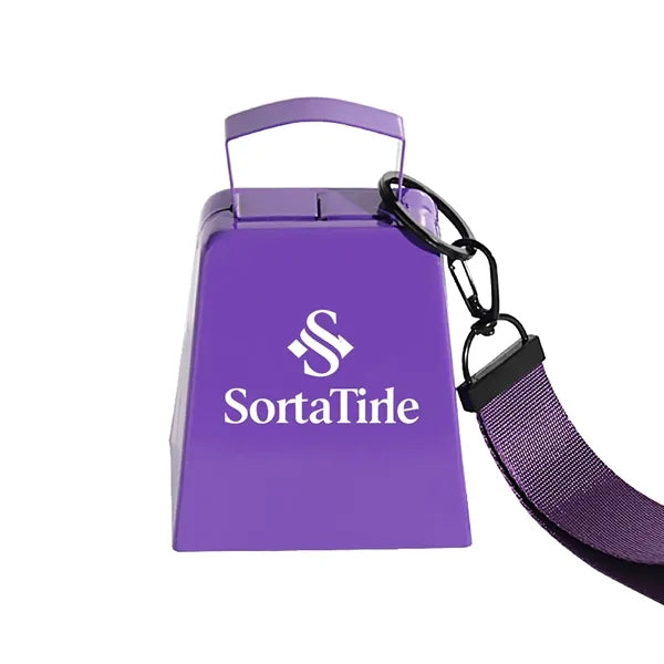4-Inch Metal Cowbell with Wrist Strap