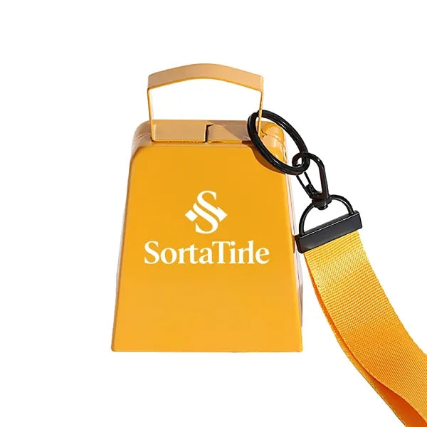 4-Inch Metal Cowbell with Wrist Strap