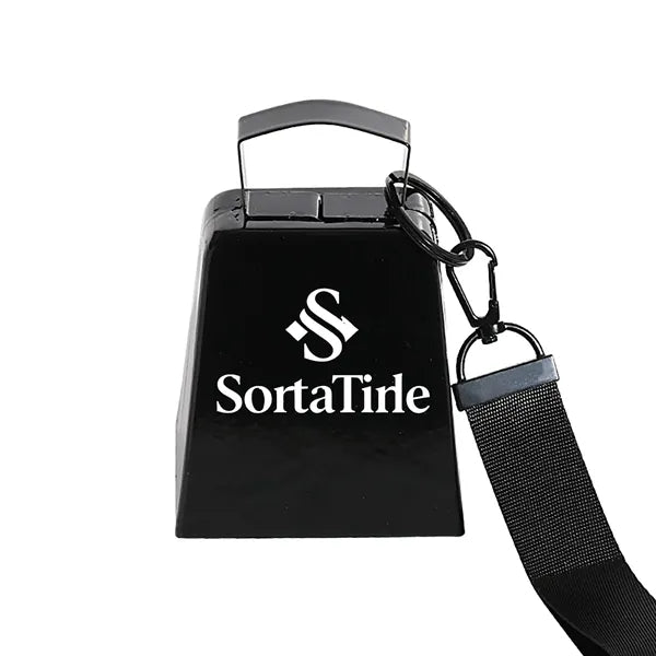 4-Inch Metal Cowbell with Wrist Strap