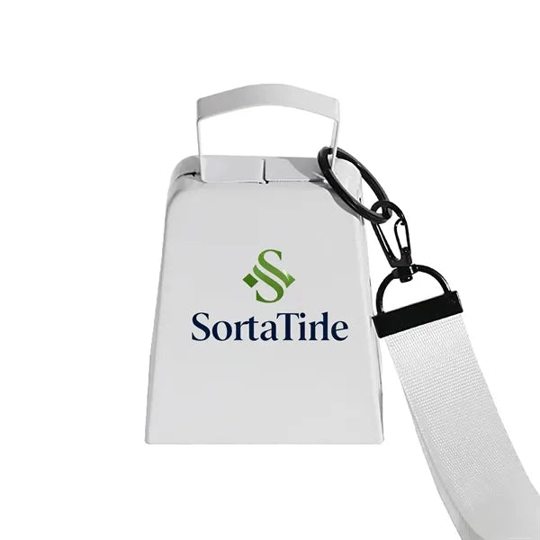 4-Inch Metal Cowbell with Wrist Strap