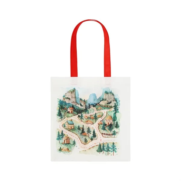 Sublimated Non-Woven Tote Bag (14" X 13-1/4") Double-Sided P