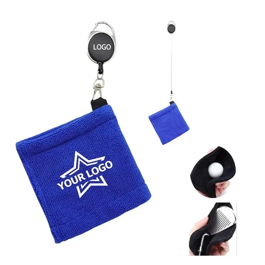 Telescopic Buckle Golf Ball Cleaning Towel