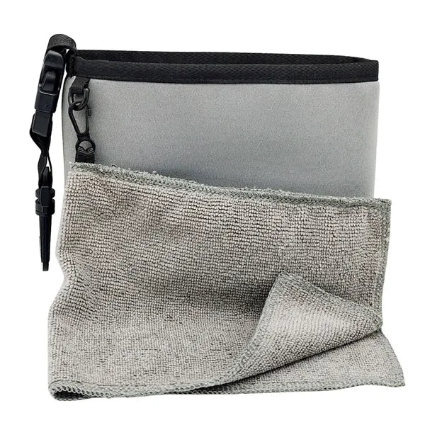 Golf Club and Ball Cleaning Pouch with Towel