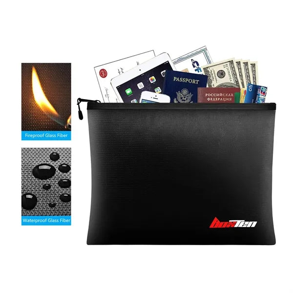 Fireproof Document Zipper Bag