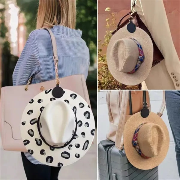 Leather Magnetic Hat Clip with Key Ring