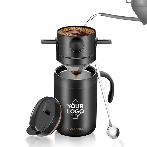 Portable Pour Over Coffee Mug Set with Foldable Filter