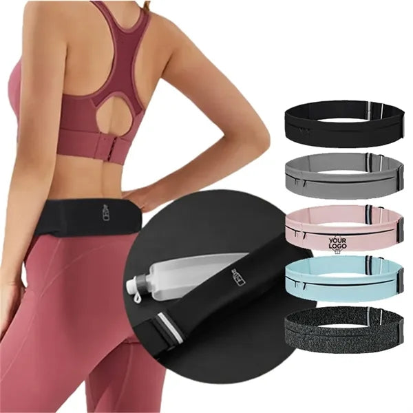 Slim Invisible Water Bottle Waist Belt for Running Fitness