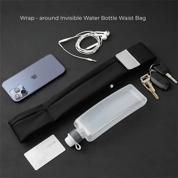 Slim Invisible Water Bottle Waist Belt for Running Fitness