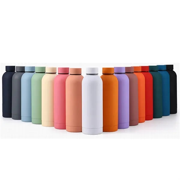17oz Stainless Steel Double Wall Insulated Water Bottle