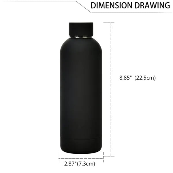 17oz Stainless Steel Double Wall Insulated Water Bottle