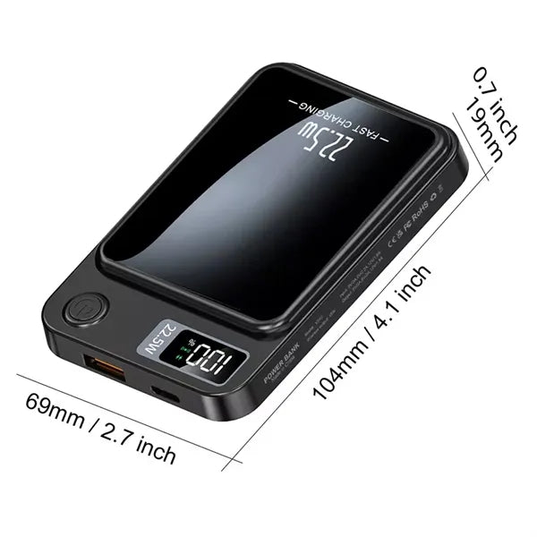 5000mAh Magnetic Wireless Power Bank Portable Charger