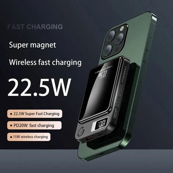 5000mAh Magnetic Wireless Power Bank Portable Charger
