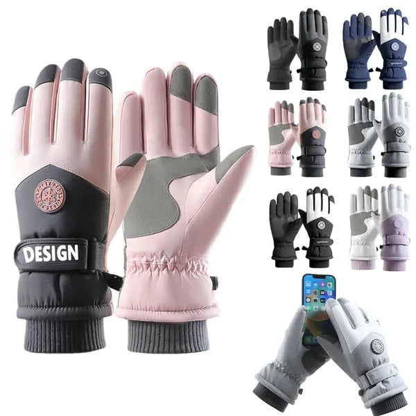 Water Resistant Winter Ski Gloves Touchscreen Thermal Unisex