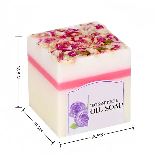 Natural Plant-Based Floral Essential Oil Soap For Cleansing