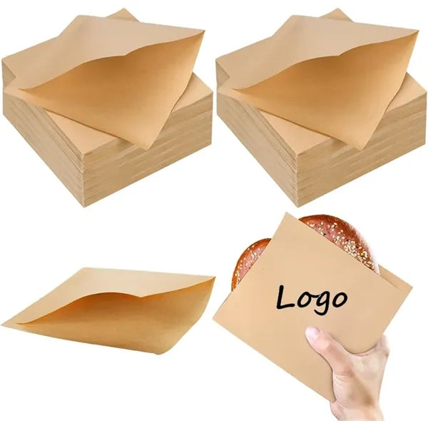 Deli Paper Greaseproof Double Open Sandwich Wrapper Holder