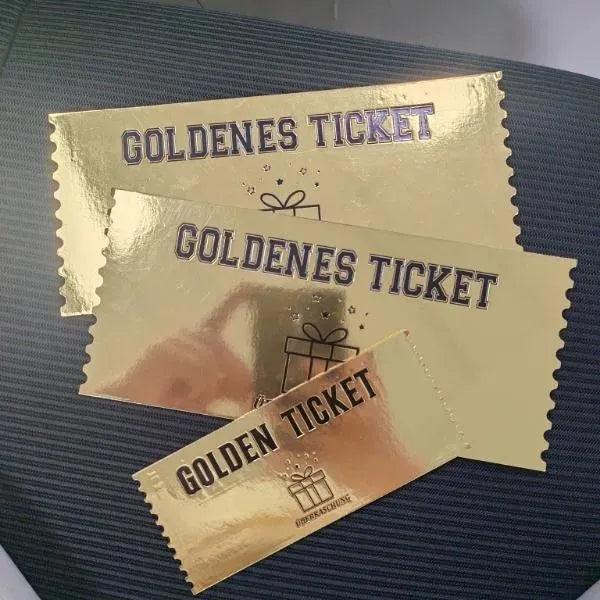 Golden Ticket DIY Scratch Surprise Card with Envelope