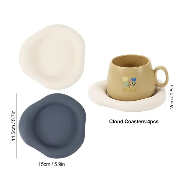 Cloud Shape Heat Resistant Silicone Coaster