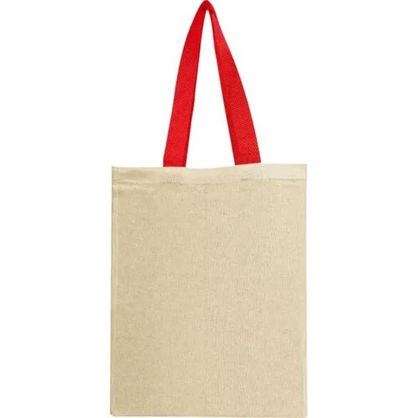 Natural Cotton Canvas Grocery Tote Bag