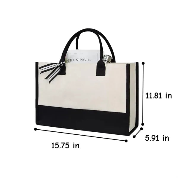 Logo Canvas Tote Bag Free Shipping