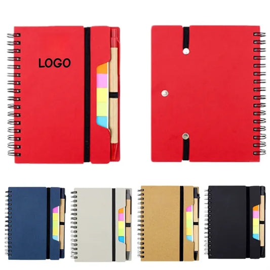 Logo Sticky Notes With Pen Memo Pad Set