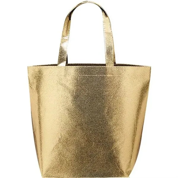 New Castle Non-Woven Metallic Tote Bags