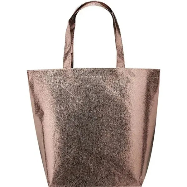 New Castle Non-Woven Metallic Tote Bags