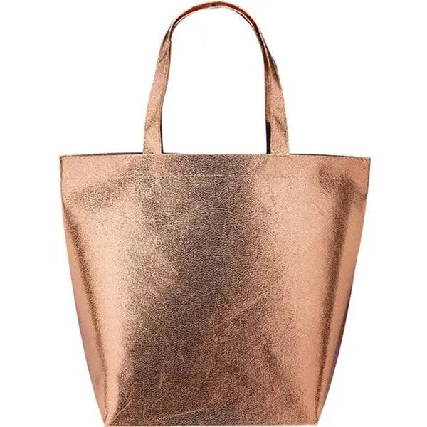 New Castle Non-Woven Metallic Tote Bags