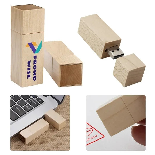 Compact Seal-Shaped High-Speed Wooden USB 3.0 Flash Drive
